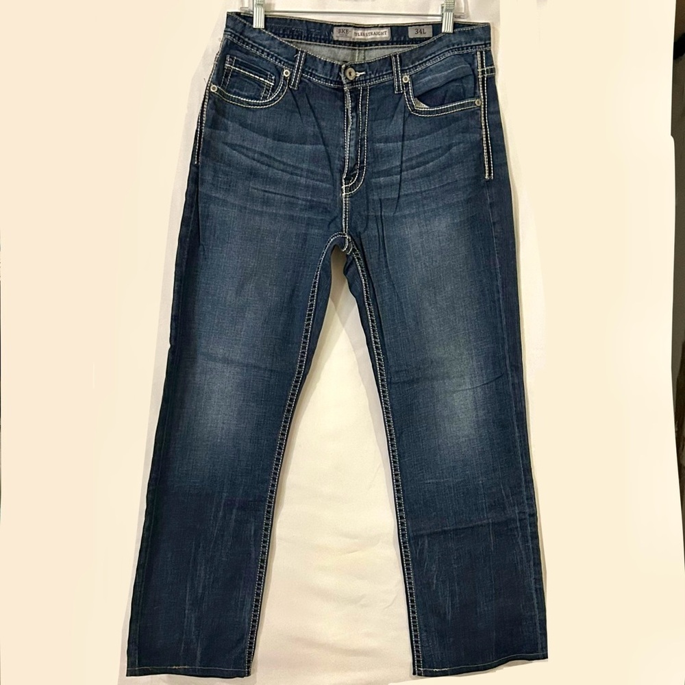 Buckle BKE Tyler Straight Blue Denim Jeans 34L